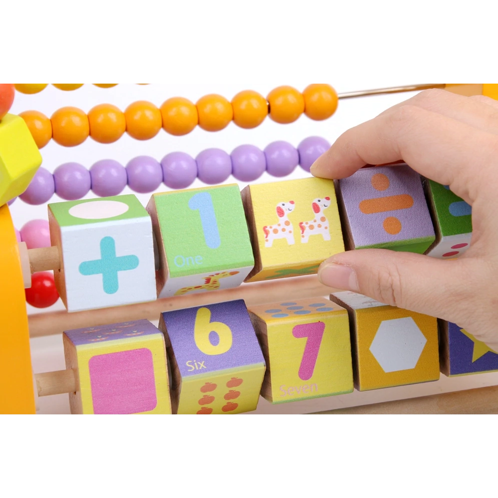 Drevené počítadlo pre deti - Žirafa