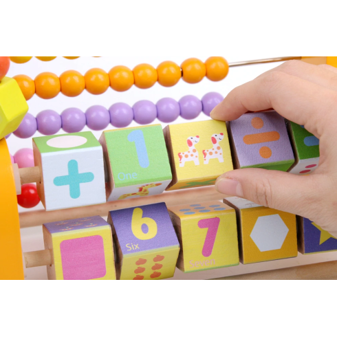 Drevené počítadlo pre deti - Žirafa