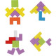 Dřevěné puzzle - tvary 3v1