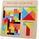 Dřevěné puzzle - tvary 3v1