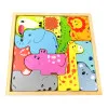 Drevené puzzle - zvieratka