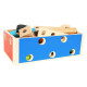Dřevěný box s nářadím - 71 dílů