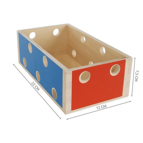 Dřevěný box s nářadím - 71 dílů