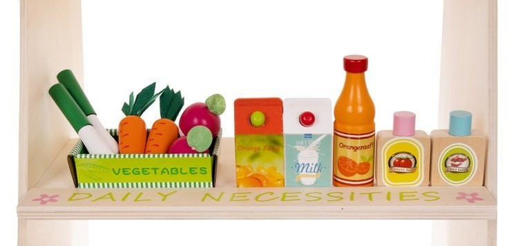 Drevený obchod s príslušenstvom