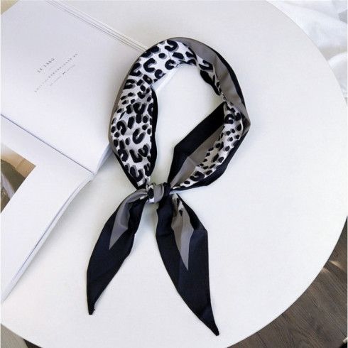 Elegantná šatka do vlasov Gepard - čierna