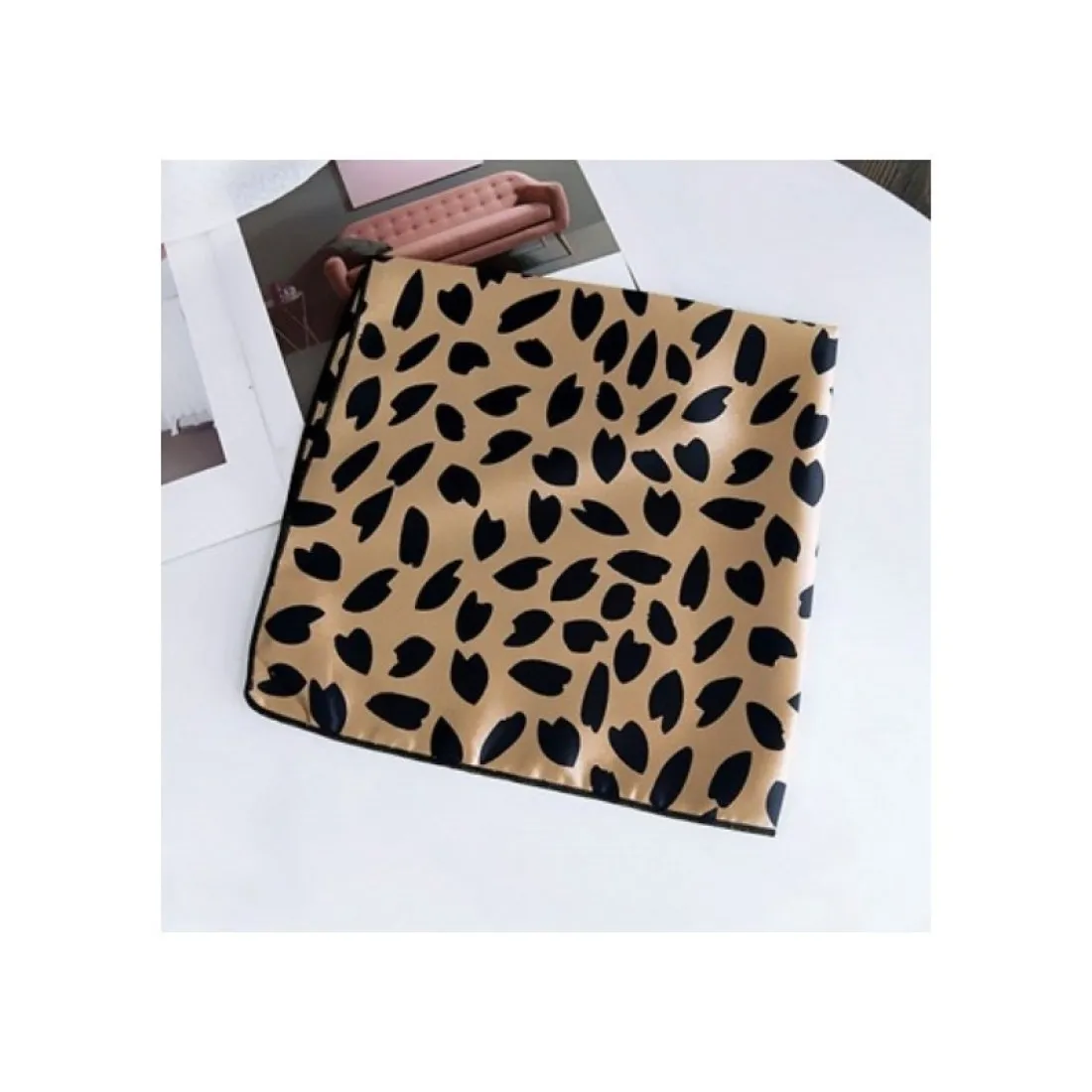 Elegantná šatka do vlasov - hnedá