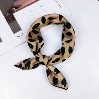 Elegantná šatka do vlasov - hnedá