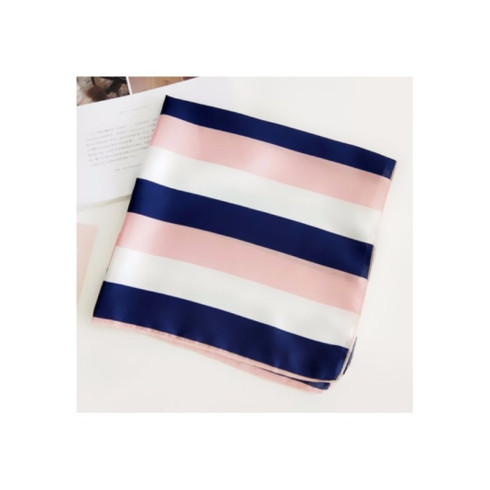 Elegantná šatka do vlasov - ružovo-modrá