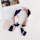 Elegantní šátek do vlasů - růžovo-modrá