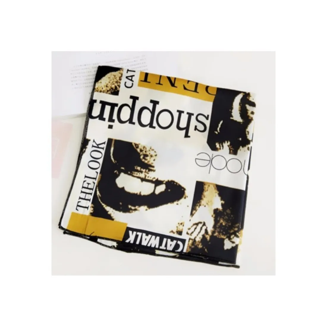 Elegantní šátek do vlasů - s nápisy