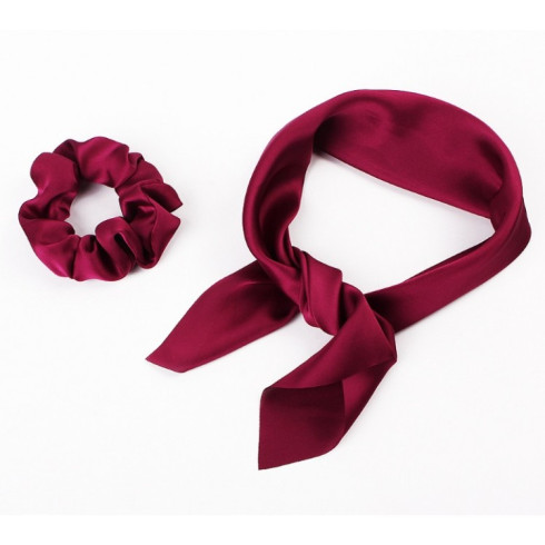 Gumička do vlasov PIN UP - biele kvietky