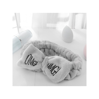 Kozmetická čelenka - šedá