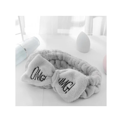 Kozmetická čelenka - šedá