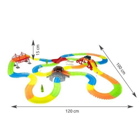 Svietiaca autodráha 458 dielov + 2 autá