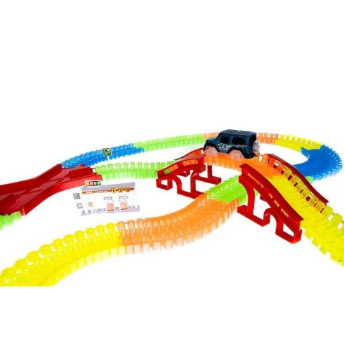 Svietiaca autodráha 458 dielov + 2 autá