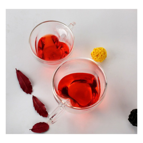 Termo poháre na kávu - v tvare srdca 6 ks, 240 ml