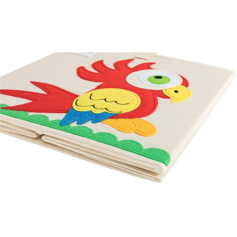 Úložný box na hračky - motív papagáj 33cm
