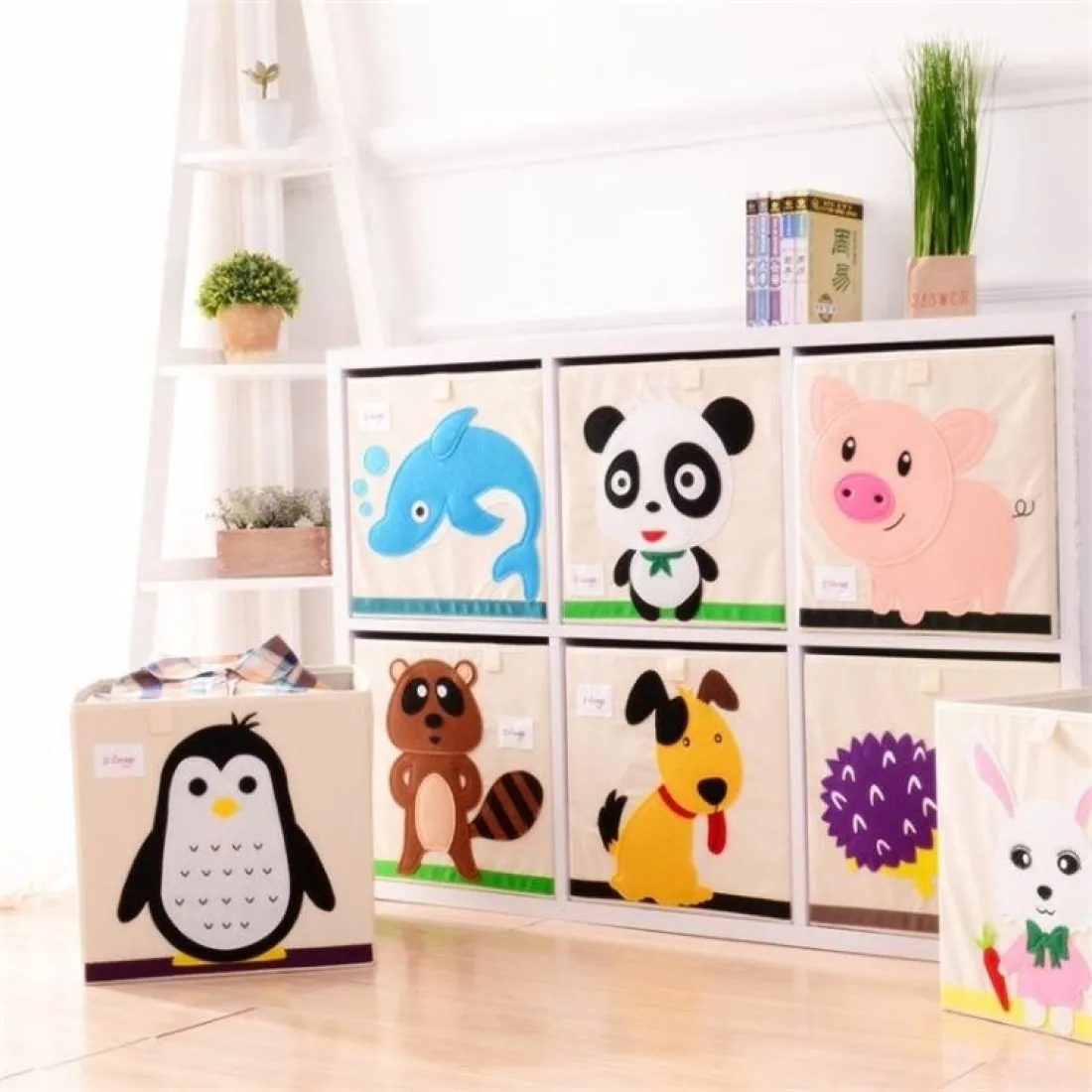 Úložný box na hračky - motív prasiatko 33 cm