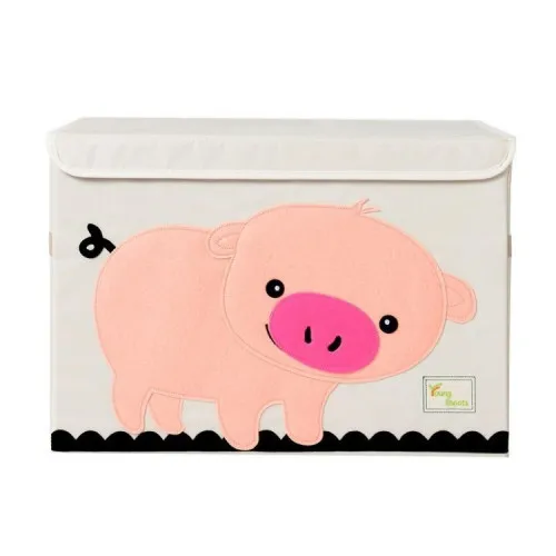 Úložný box na hračky - motív prasiatko - 51,80 cm