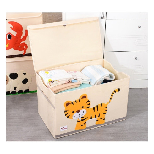 Úložný box na hračky - motiv tygr, 61,80 cm