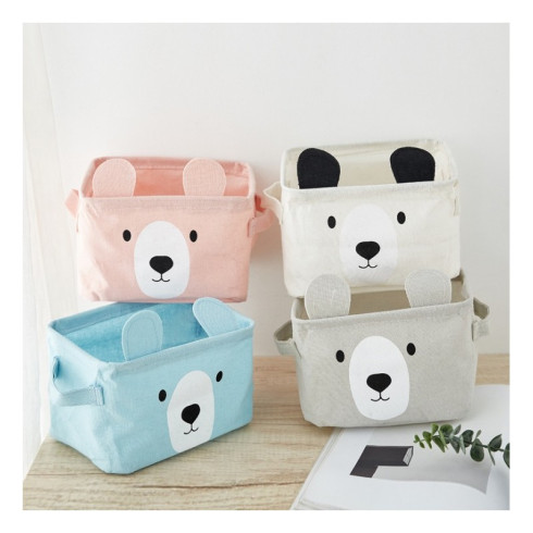 Úložný koš na hračky, 20 cm - béžový