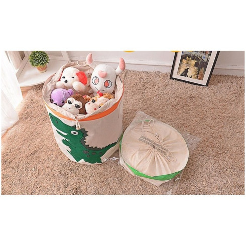 Úložný kôš na hračky - dinosaurus, 64 cm 