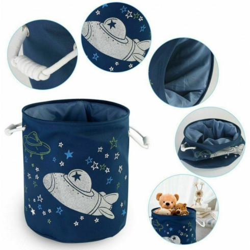 Úložný kôš na hračky - vesmír 35 cm