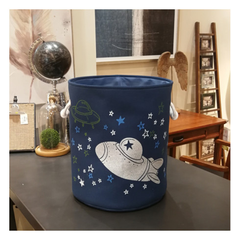 Úložný kôš na hračky - vesmír 35 cm