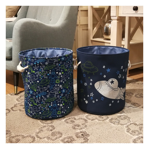 Úložný kôš na hračky - vesmír 35 cm