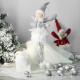 Vánoční dekorace anděl 50cm - stříbrný