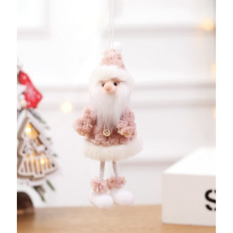 Vánoční dekorace na zavěšení - Mikuláš, růžový