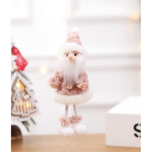 Vánoční dekorace na zavěšení - Mikuláš, růžový