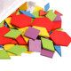 Vzdelávacie puzzle - drevená mozaika - geometrické tvary 180 dielov