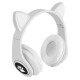 Bezdrátová sluchátka Cat s tlapkou - bílá