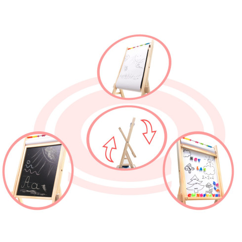 Detská magnetická tabuľa 2v1