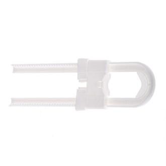 Detský bezpečnostný zámok na nábytok 18x4cm, biely