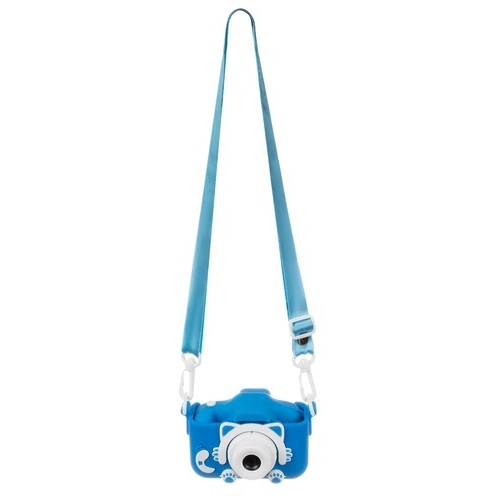 Detský digitálny fotoaparát mačka 16GB - modrý