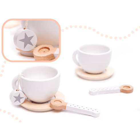 Detský drevený čajový set so sladkým pečivom