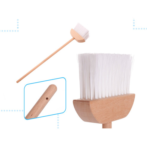 Detský drevený vozík na upratovanie