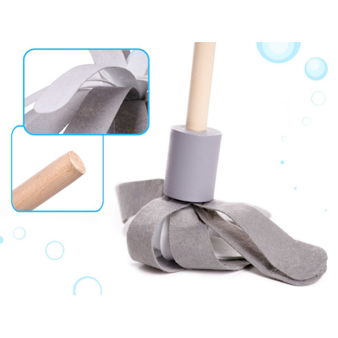 Detský drevený vozík na upratovanie