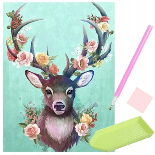 Diamantové maľovanie - mozaika jeleň
