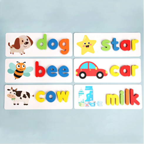 Drevená abeceda s obrázkami