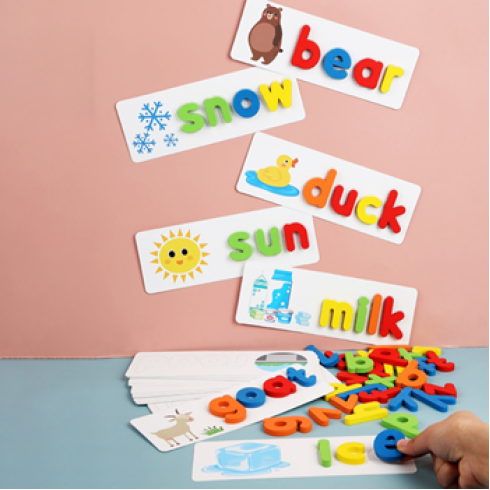 Drevená abeceda s obrázkami