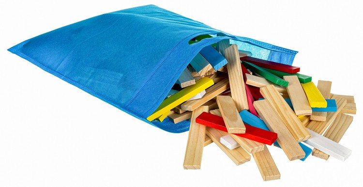 Dřevěná stavebnice Město, 150 dílů