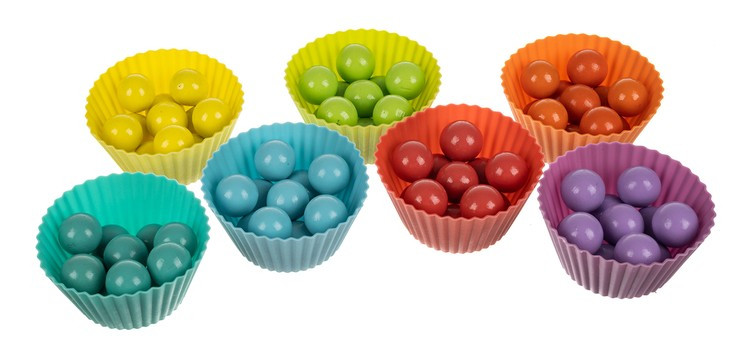 Drevené edukačné počítadlo s číslami, rybkami a guličkami