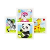Drevené puzzle zvieratká 4 ks