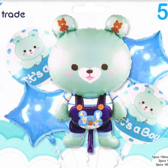 Fóliové balóniky - Medvedík "IT'S A BOY"