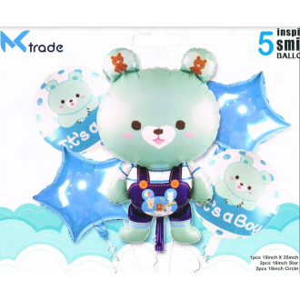 Fóliové balóniky - Medvedík "IT'S A BOY"