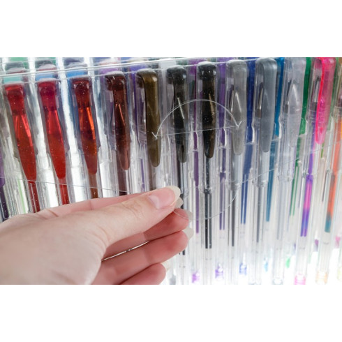 Gélové perá -  sada XXL 140 ks