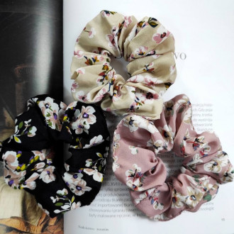 Gumička do vlasov - bežová